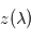 z(\lambda)