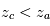 z_c < z_a