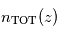 n_{\mathrm{TOT}}(z)