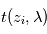 t(z_i,\lambda)
