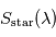 S_{\mathrm{star}}(\lambda)