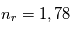 n_r = 1,78