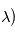 \lambda)