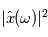 |\hat{x}(\omega)|^2