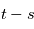 t-s