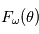 F_\omega(\theta)