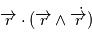 \overrightarrow{r} \cdot (\overrightarrow{r} \wedge \dot{ \overrightarrow{r}) } 