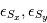 \epsilon_{S_x}, \epsilon_{S_y}