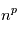 n^p