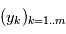 (y_k)_{k=1..m}