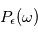 P_{\epsilon}(\omega)