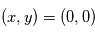 (x,y) = (0,0)