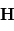 \mathbf{H}