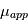 \mu_{app}