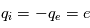 q_i=-q_e=e