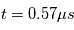 t=0.57\mu s