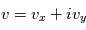 v= v_x+iv_y