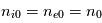 n_{i0}=n_{e0}=n_0