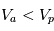 V_a < V_p