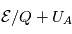 \mathcal{E}/Q+U_A
