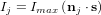 I_j = I_{max} \left( \bold n_j \cdot \bold s \right)