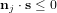 \bold n_j \cdot \bold s \leq 0