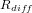 R_{diff}