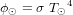\phi_{\odot} = \sigma \ {T_{\odot}}^4