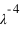 lambda^(-4)