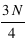 3*N/4